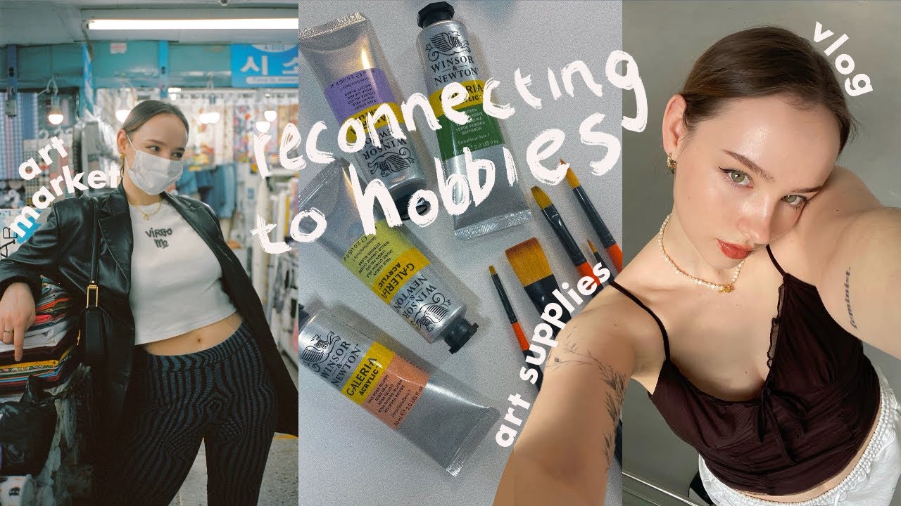 VLOG 🎨 reconnecting to hobbies for better mental health 🖌 Seoul Crafts Market | Sissel