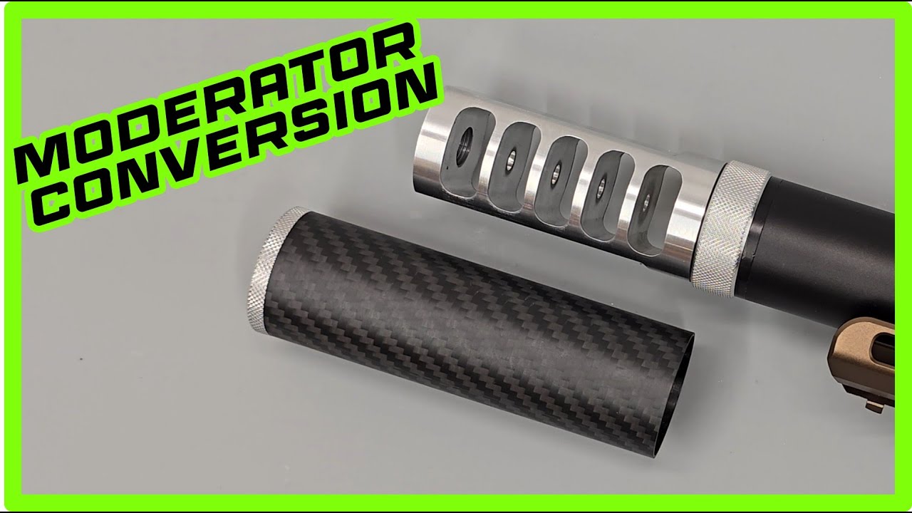 Converting a muzzle brake to a moderator