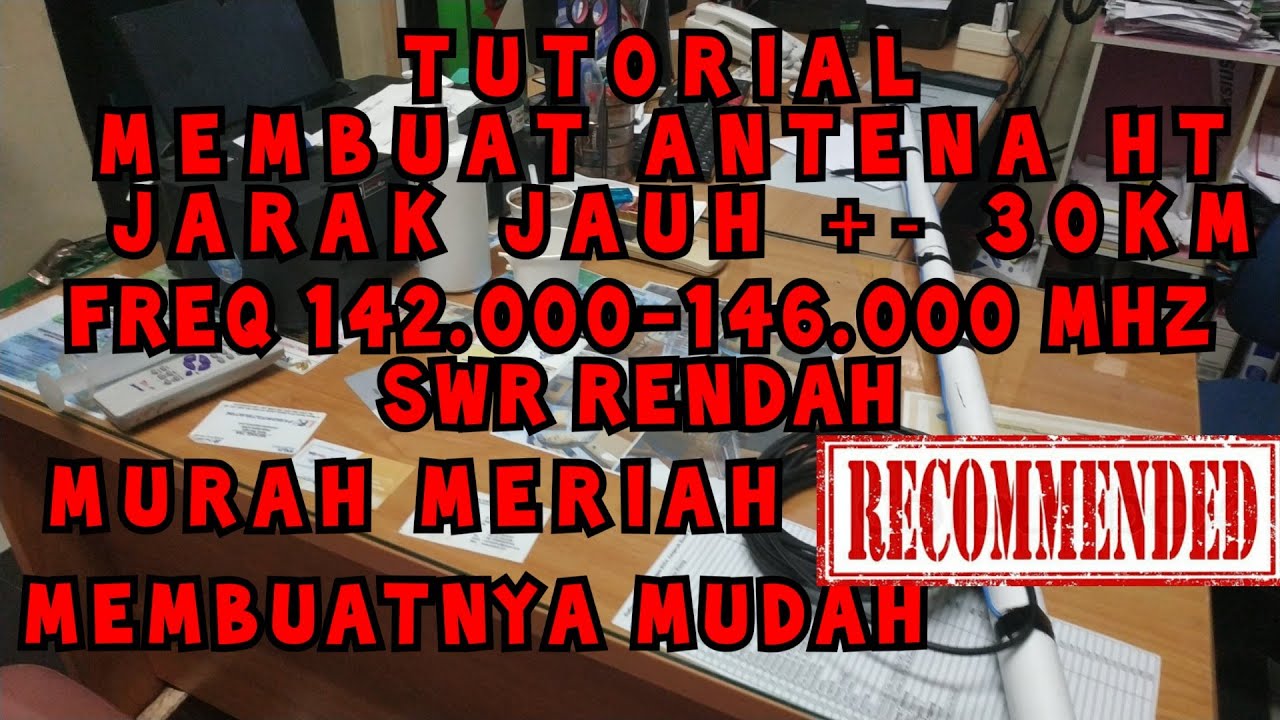 Membuat antena ht vhf