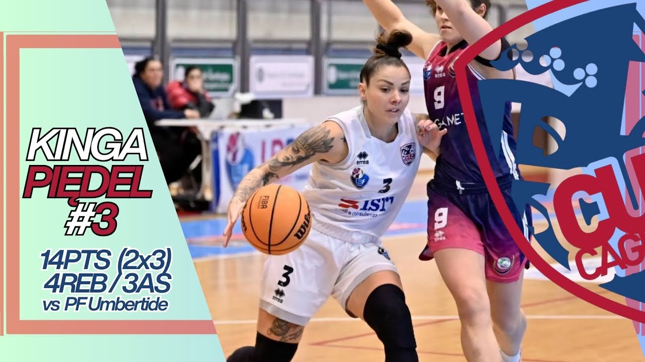 KINGA PIĘDEL VS PF UMBERTIDE - 14PTS (2X3) / 4REB / 3AS