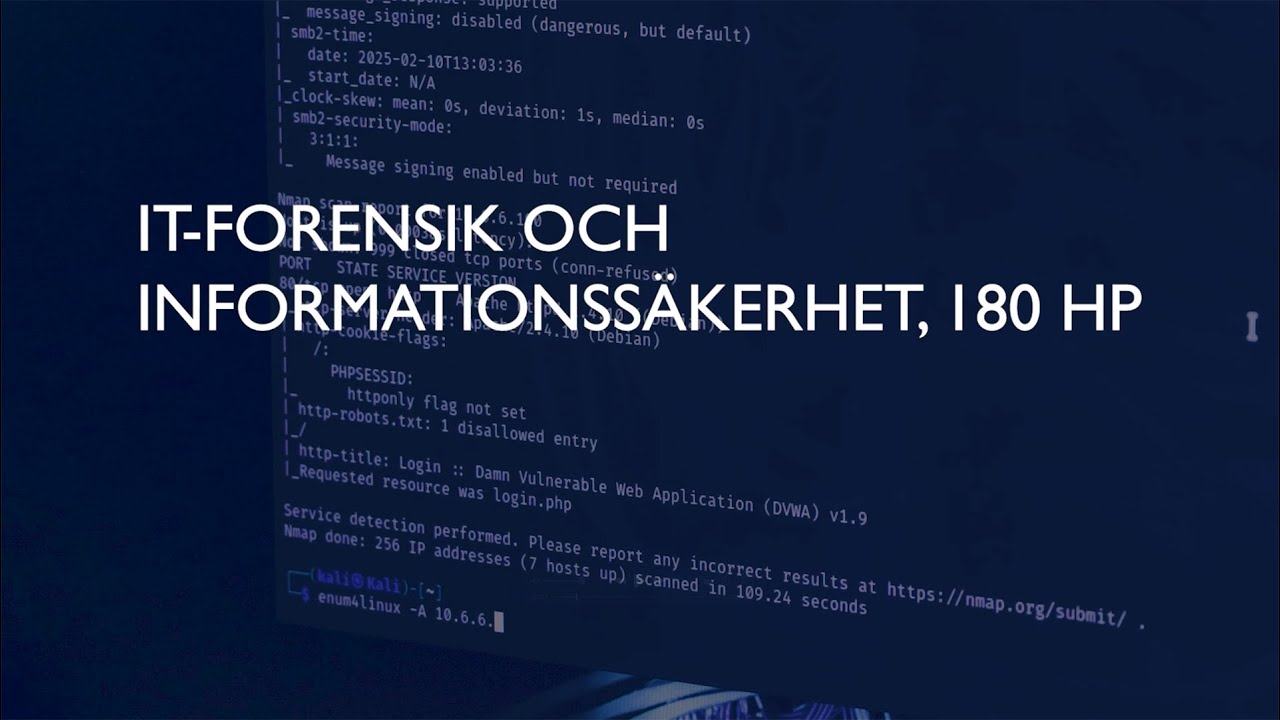 Plugga IT-forensik och informationssäkerhet