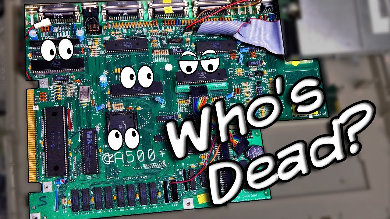 Amiga 500+ with black screen but who's dead?