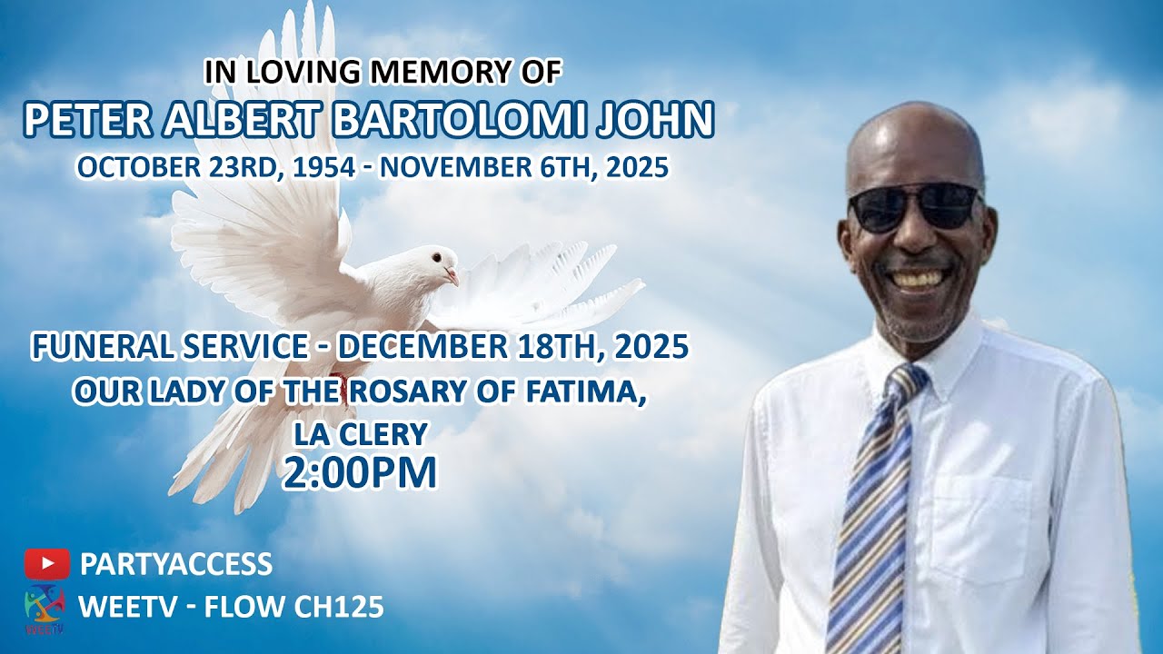 Funeral Service of Peter Albert Bartolomi John