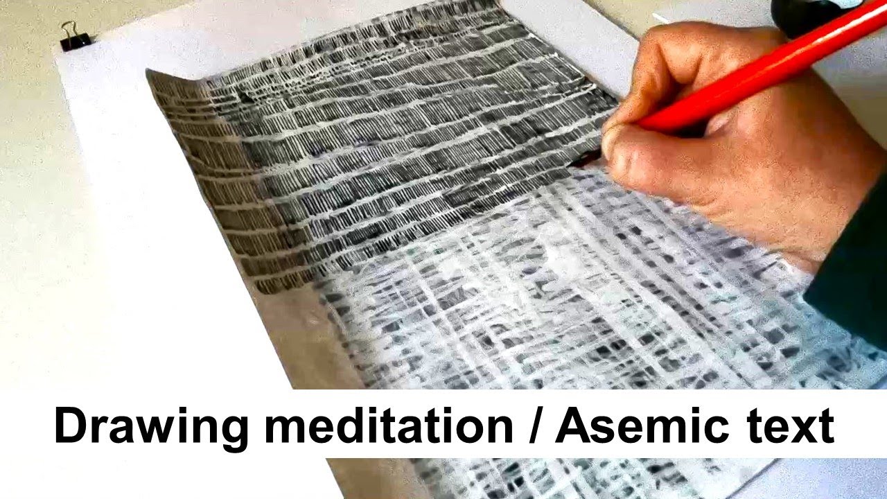 Abstract line art / Meditative drawing / Asemic text