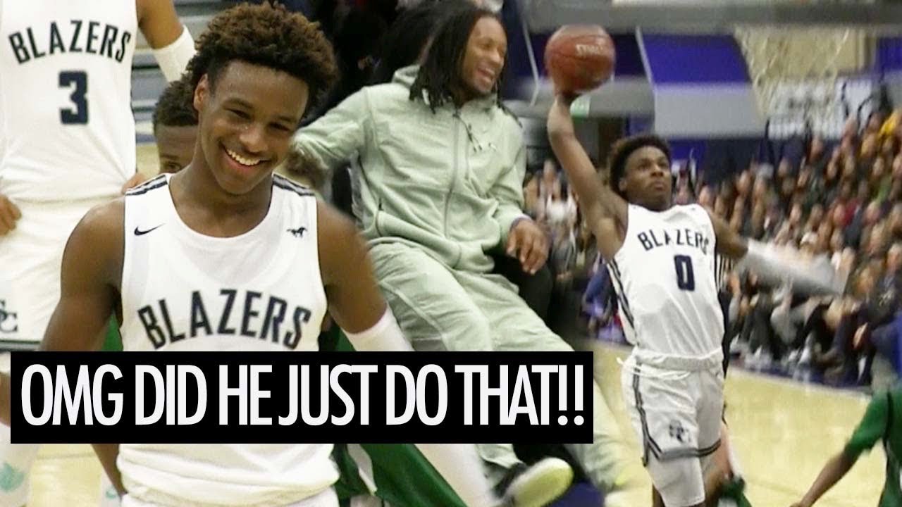 UH OH Bronny James Is Catching LOB DUNKS NOW! Brandon Boston Goes Off!!
