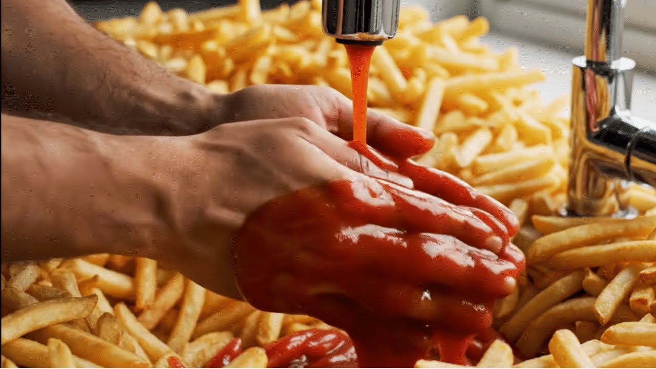 Magic Sink: Sauces and Liquids Flowing Like Lava 🍫🍅 – Which One Would You Choose?