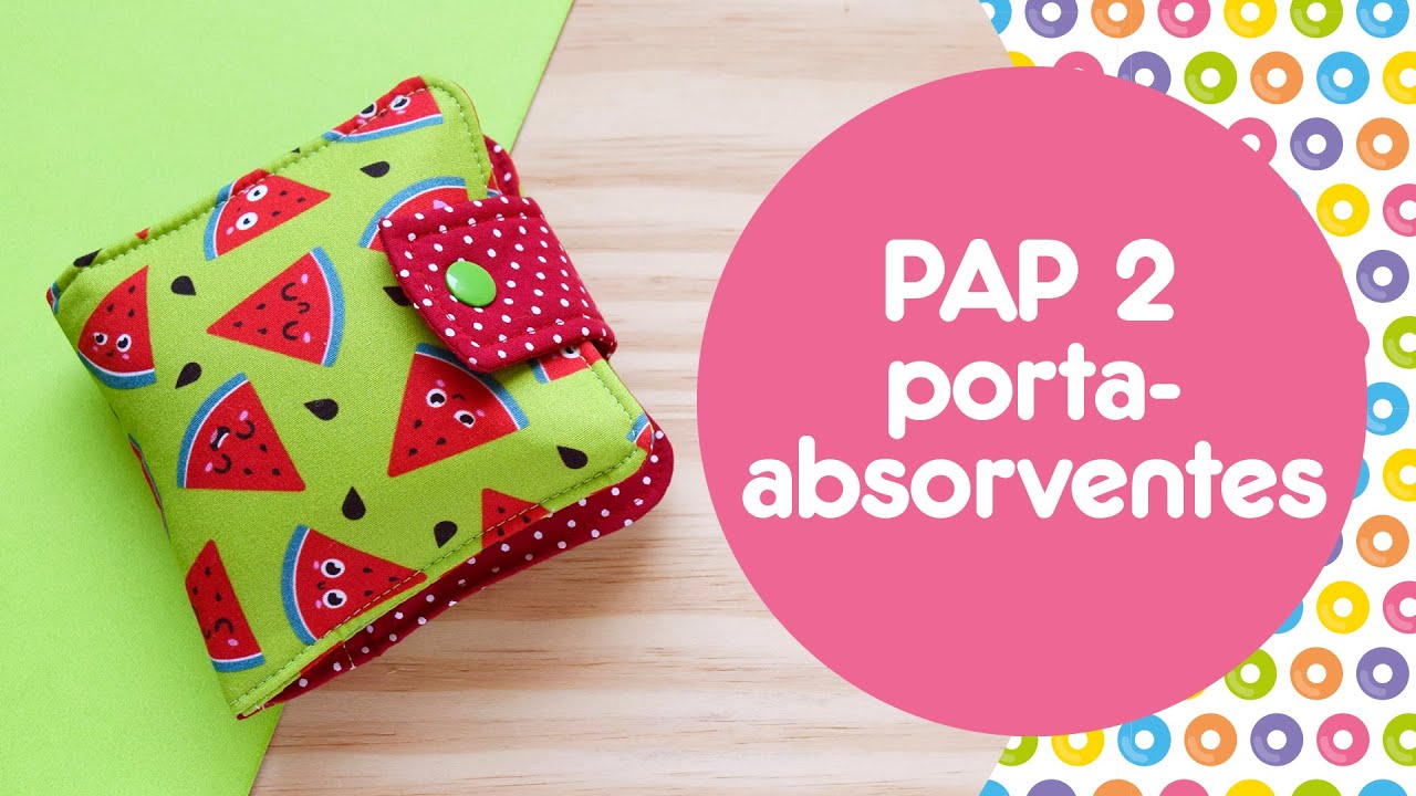 PAP n&ordm; 2 - Porta-absorventes com bolso e z&iacute;per