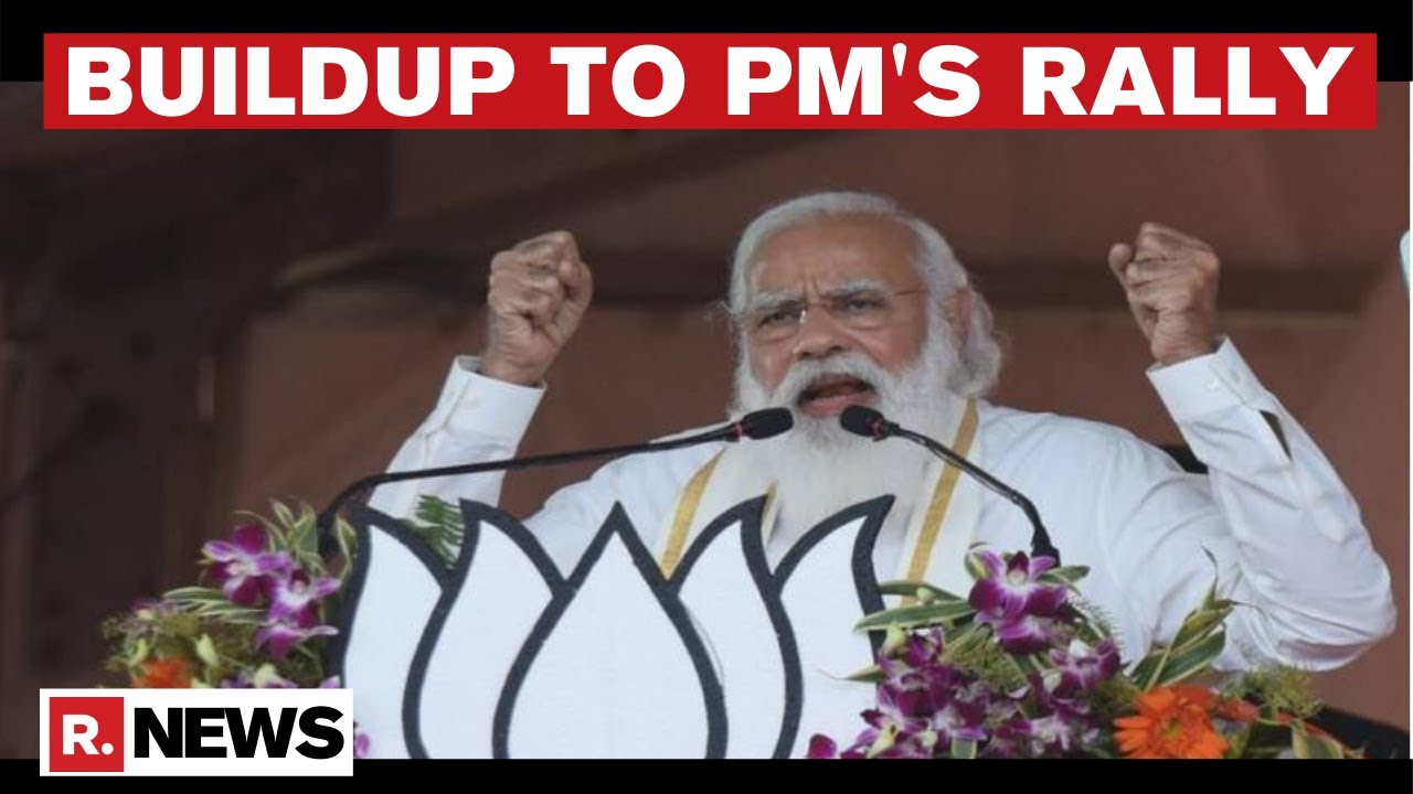 PM Modi's Mega Rally In Kolkata; Preparations Underway At Brigade Ground