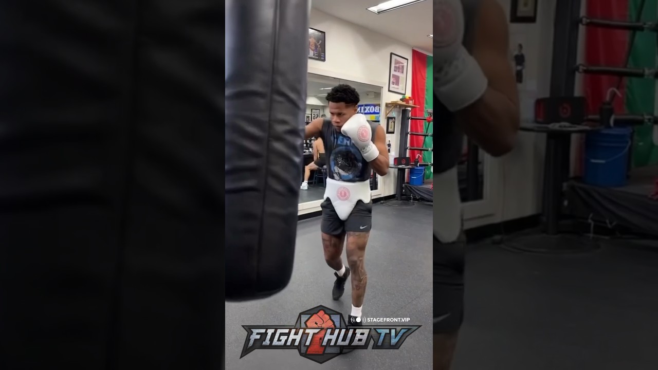 Devin Haney RIPS heavy bag for Regis Prograis; FIRES new combos!