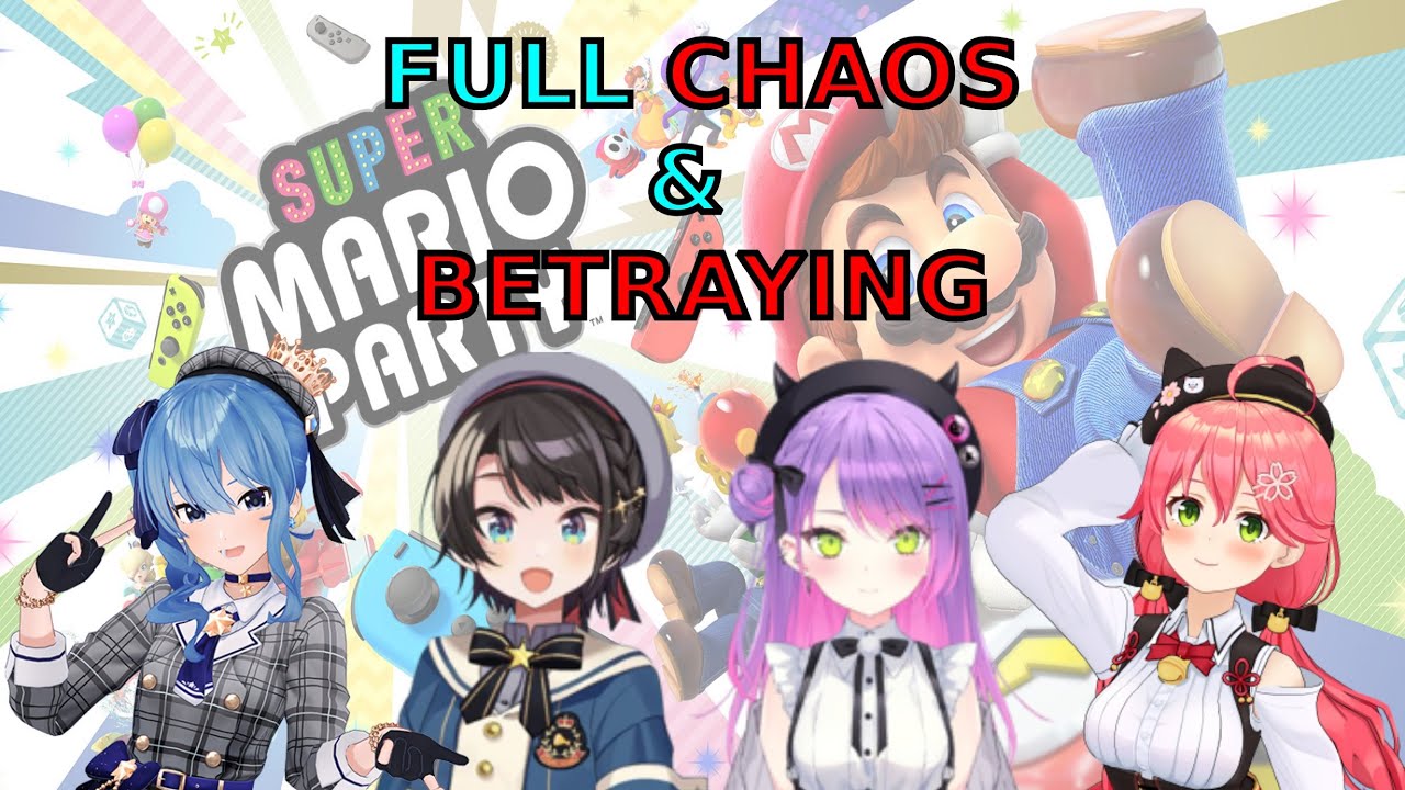 [Mario Party Hololive] Полный хаоса и предательства с TOWA, MIKO, SUBARU и SUISEI [1 POV 4 ЧЕЛОВЕКА]