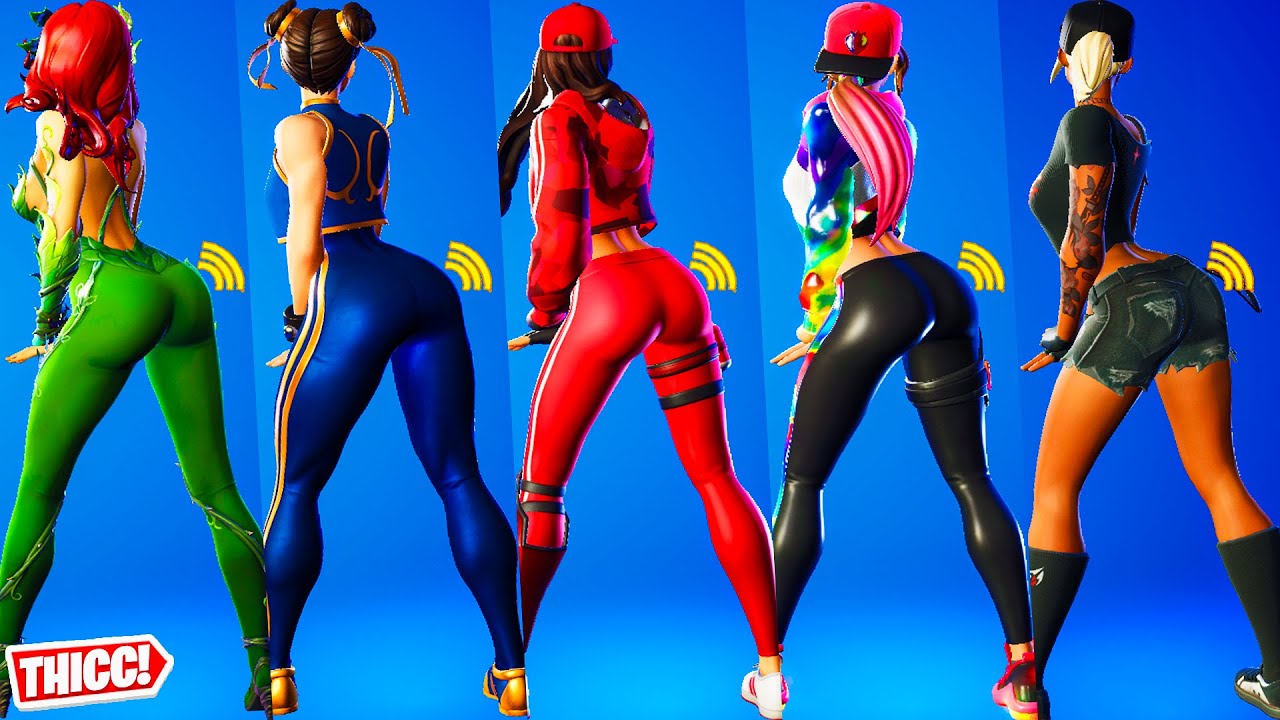 *Updated* Fortnite True Heart Emote Showcase With All Thicc Girl Skins 🍑😍 Best Dance 🔥 Who Won ?