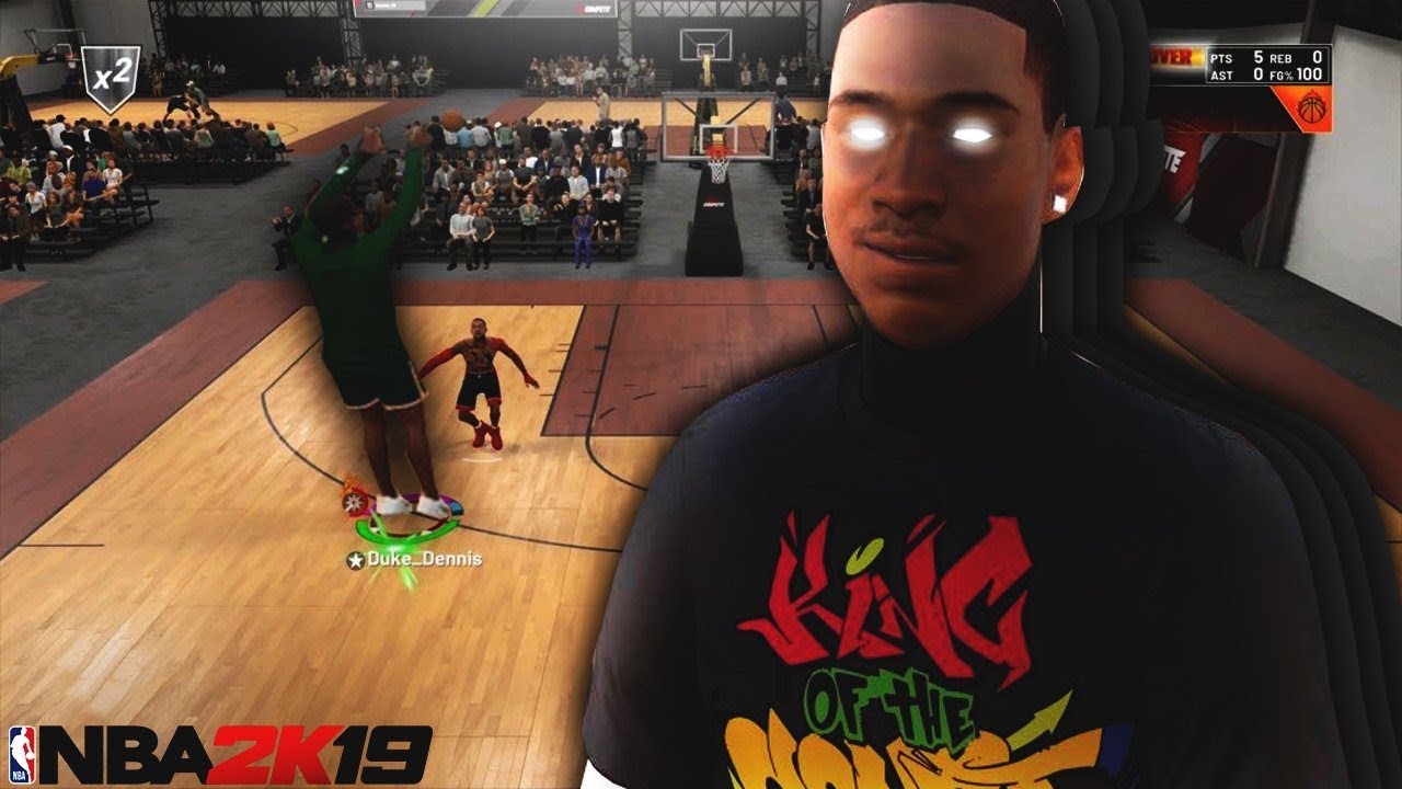 Duke Dennis Stretch Big plays the 1v1 event KING OF THE COURT against the BEST BUILDS ON NBA 2K19
