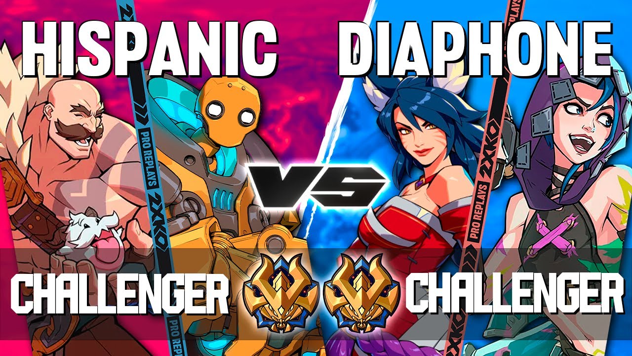 2XKO ▰ HISPANICATHEDISCO (Braum-Blitzcrank) vs DIAPHONE (Ahri-Jinx) ▰ 2XKO Pro level replays