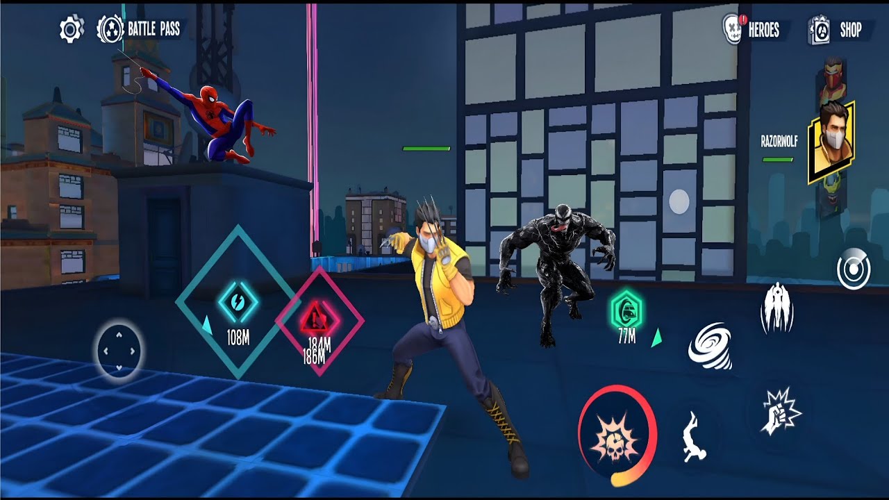 Spider Fighter 3 | Razorwolf Unleashed City Missions Epic Combos 4K Gameplay On Android #part4