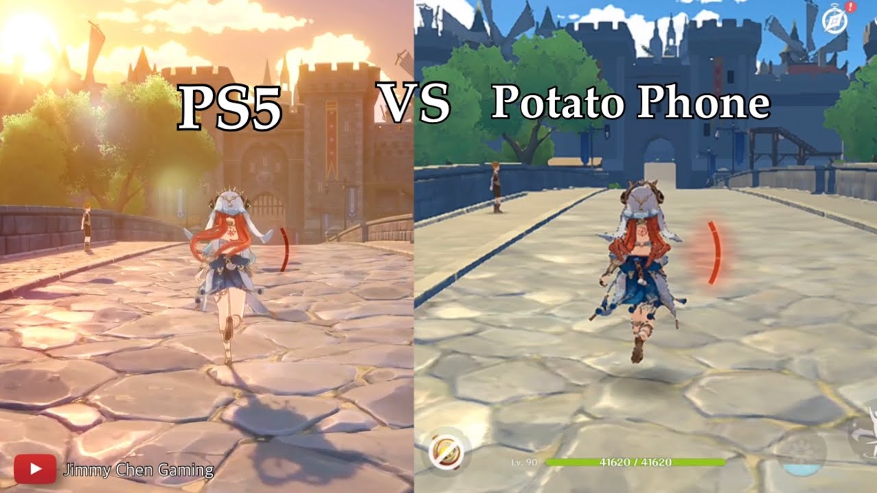 PS5 VS Potato Phone Comparison