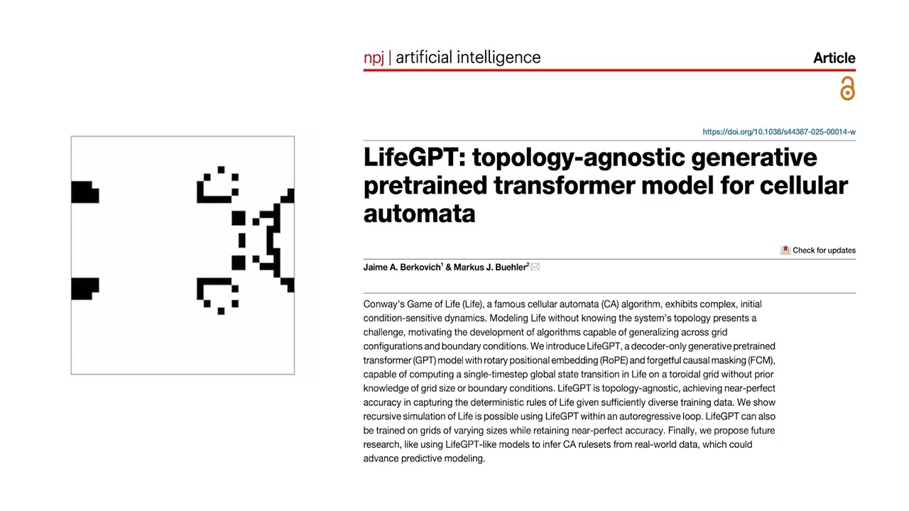 LifeGPT: topology-agnostic generative pretrained transformer model for cellular automata