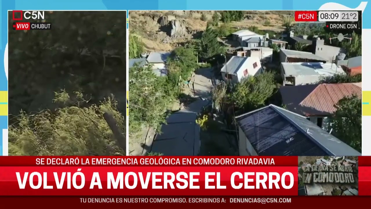 Se DECLARÓ EMERGENCIA GEOCOLÓGICA en COMODO RIVADAVIA