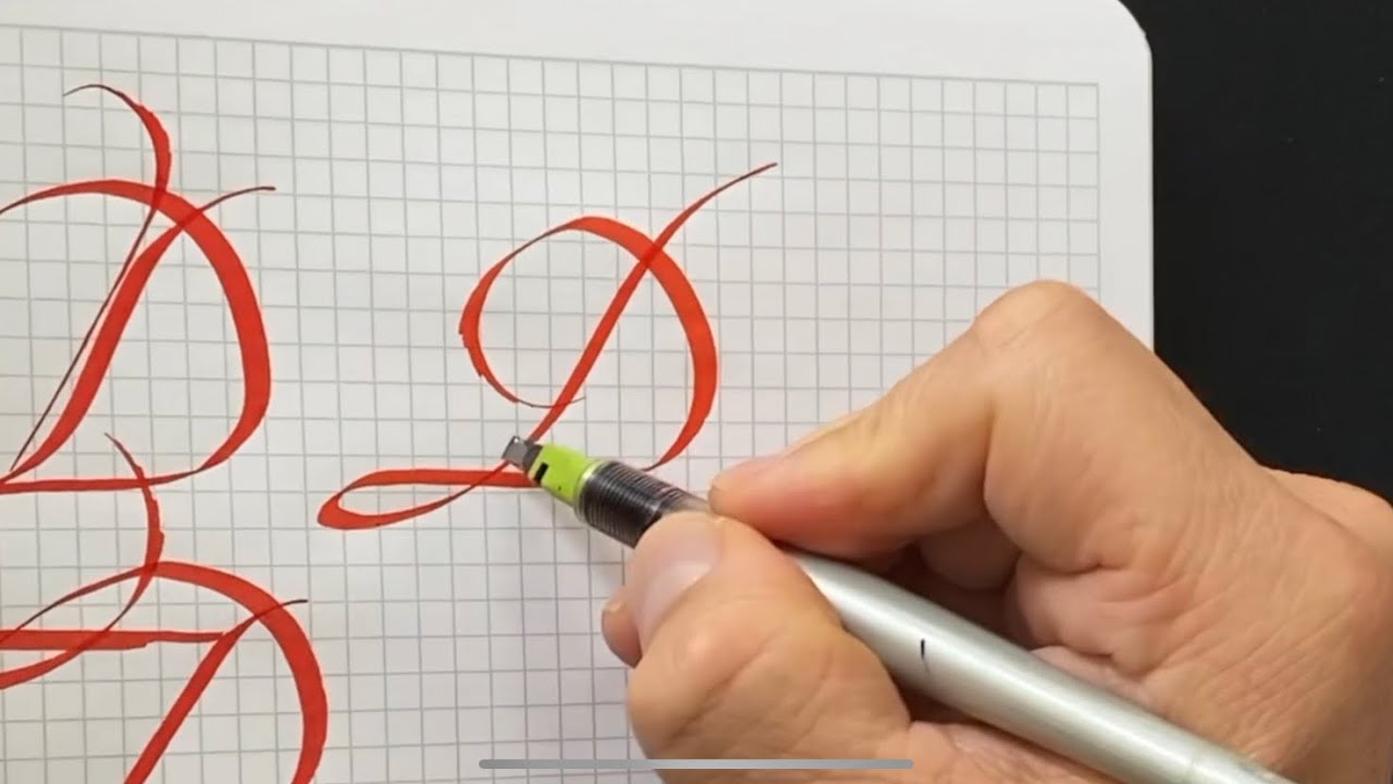 Kaligrafi ile büyük “D” harfi örnekleri | #kaligrafieğitimi #kaligrafiöğreniyorum #kaligrafiharfler