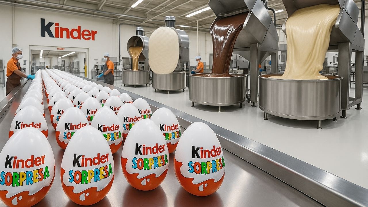 ¿Cómo Se Fabrican Los Huevos Kinder? [Proceso En Fábrica]