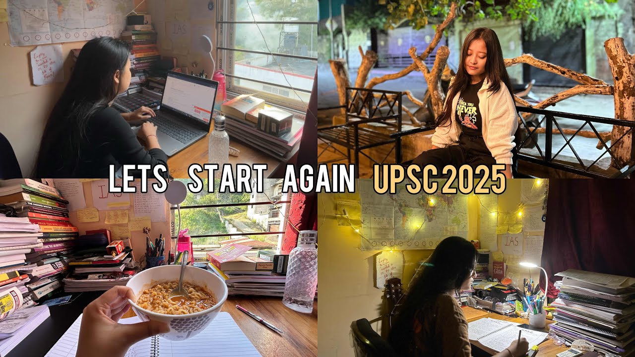 Starting my preparation for UPSC 2025 after interview ✅ Making my day productive 📚| Study Vlog