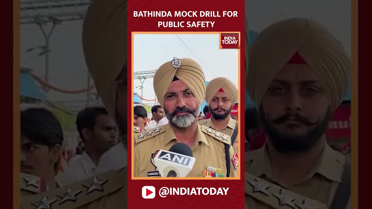 #OperationSindoor Bathinda Mock Drill For Public Safety #news #indiapakistantensions #pahalgamattack