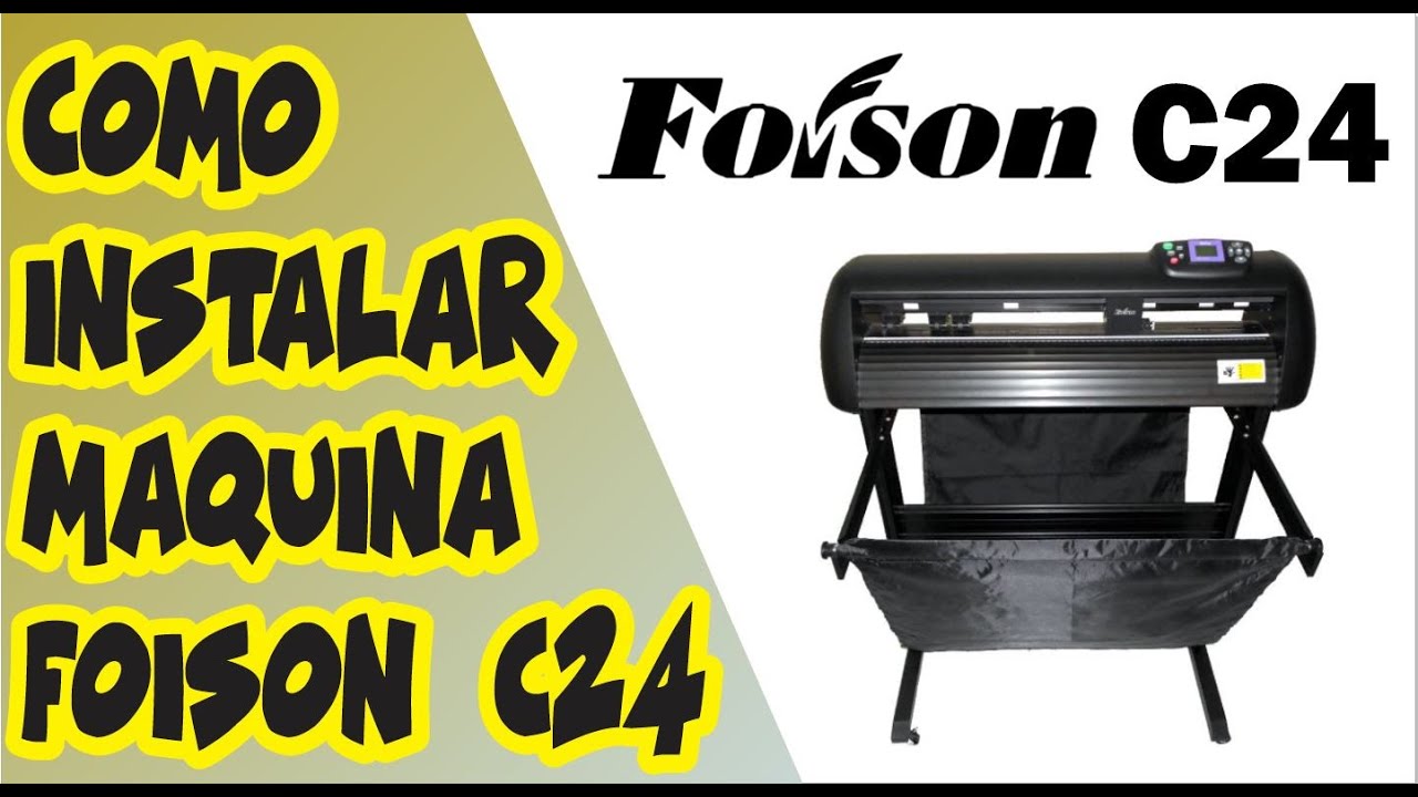 Como instalar maquina foison C24 (PASSO A PASSO escrito na descri&ccedil;&atilde;o) - Plotter recorte eletr&ocirc;nico