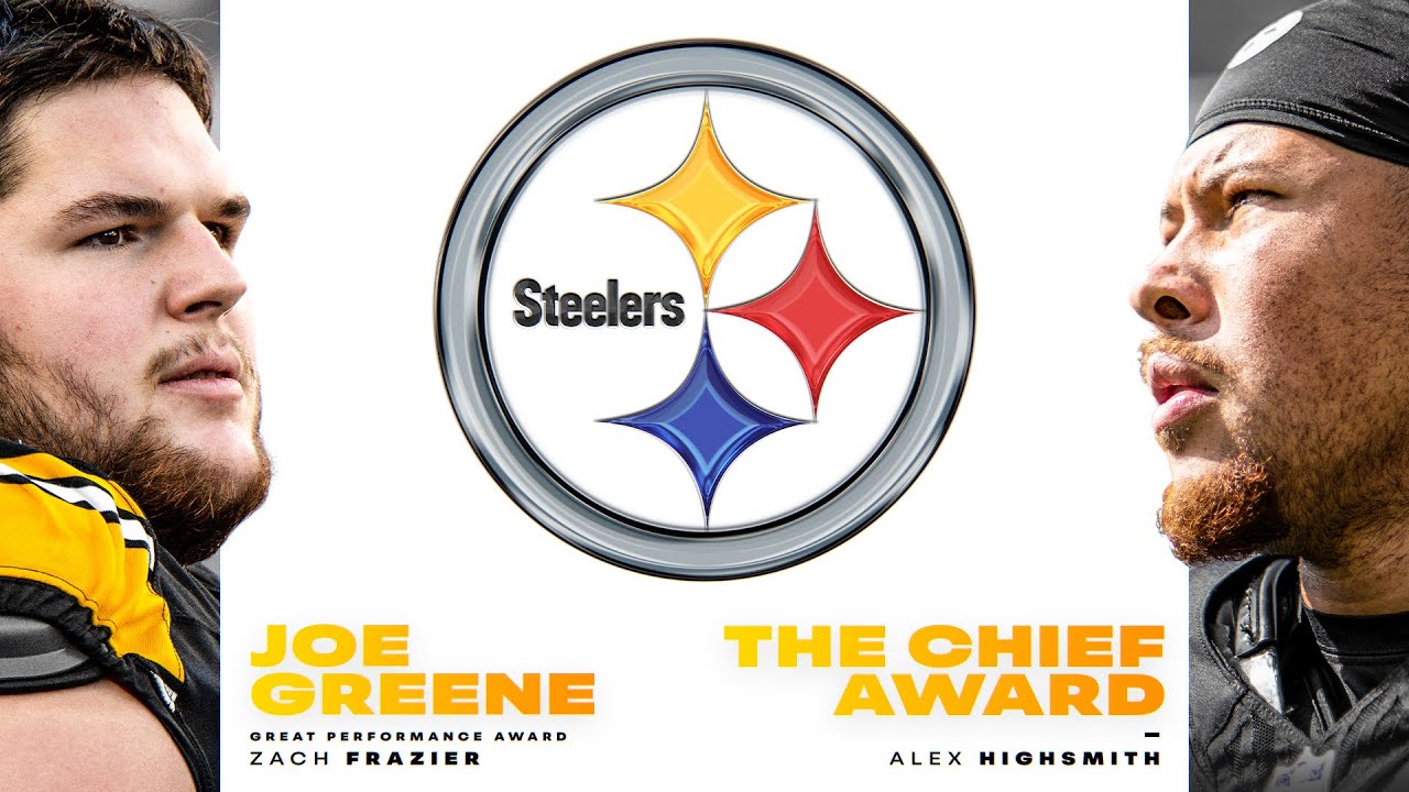 Zach Frazier and Alex Highsmith on winning team awards | Pittsburgh Steelers