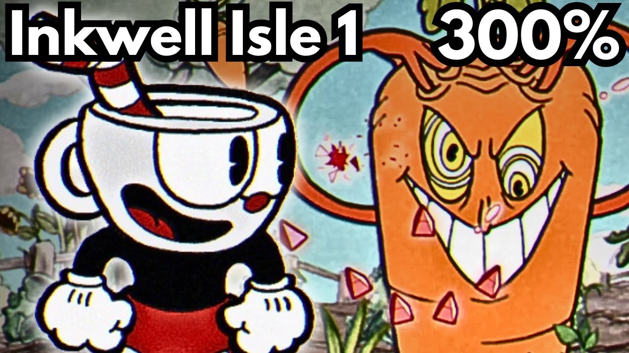 Trying To 100% The HARDEST Rage Game | Inkwell Isle 1 - 300% Cuphead Speedrun