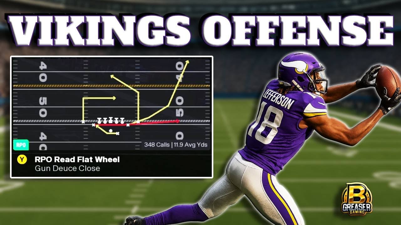 Minnesota Vikings Playbook Breakdown &ndash; The BEST Mix of RPOs, Passes & Runs in Madden 26