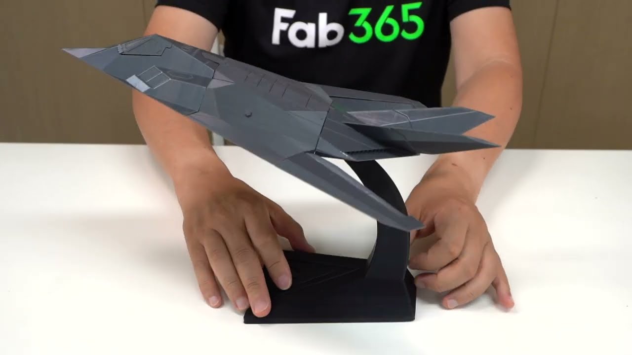 F-117 stealth scale up to 1:48 print on ender 3, ender 3 S1