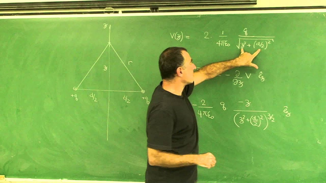 Aula 2.9 - Exercícios sobre potencial elétrico: cargas pontuais e fio finito