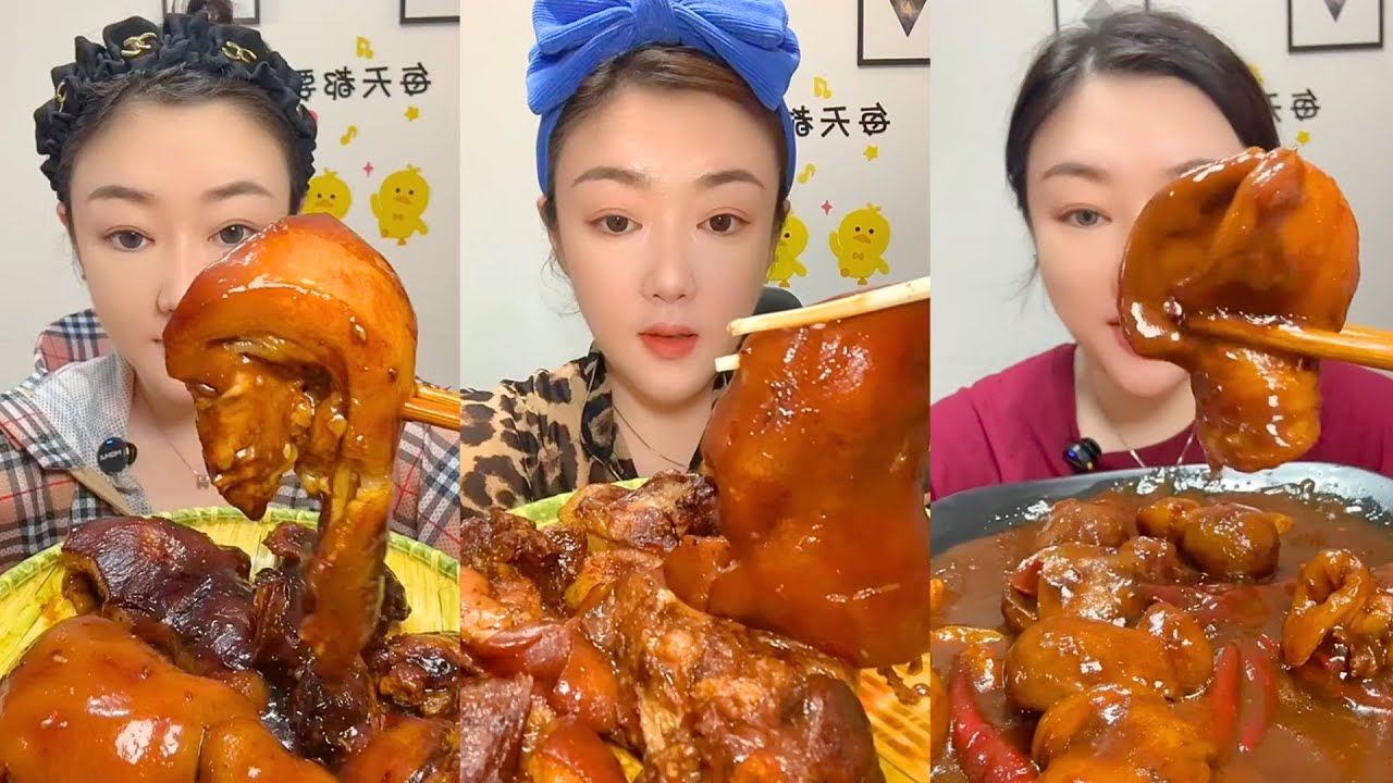 Extreme Chinese Mukbang – Insane Textures & Giant Bites #119