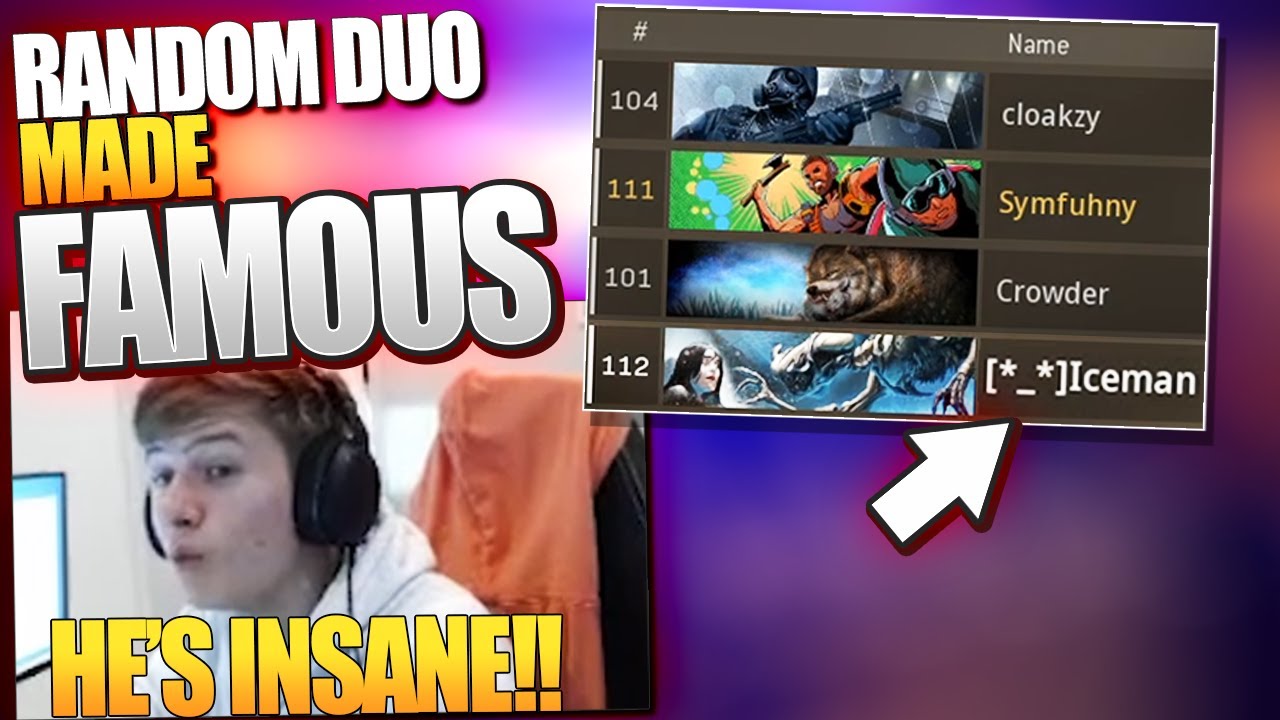This Random Duo became FAMOUS after Cloakzy found him