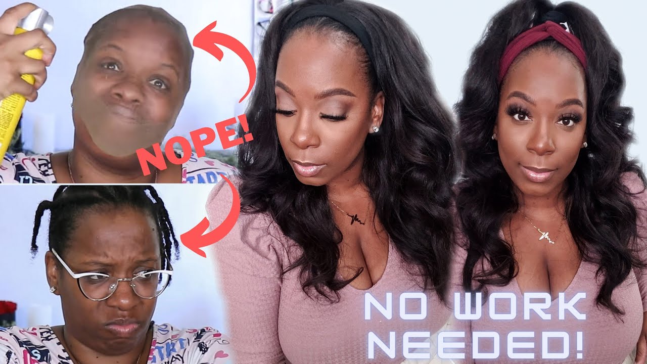 📲 1-800-WIG-EASY! 🤔Headband Wig TREND Over? Natural Yaki EVERYDAY Wig for Beginners | MyFirstWig