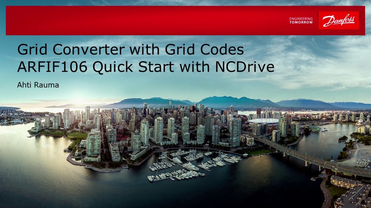 ARFIF106 Grid Converter with Grid Codes, Quick Start with NCDrive
