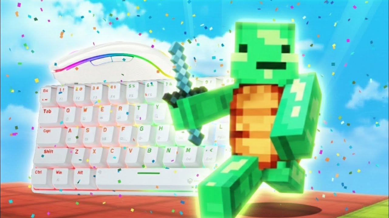 7 Minutes Keyboard & Mouse ASMR Sounds | Hypixel Bedwars