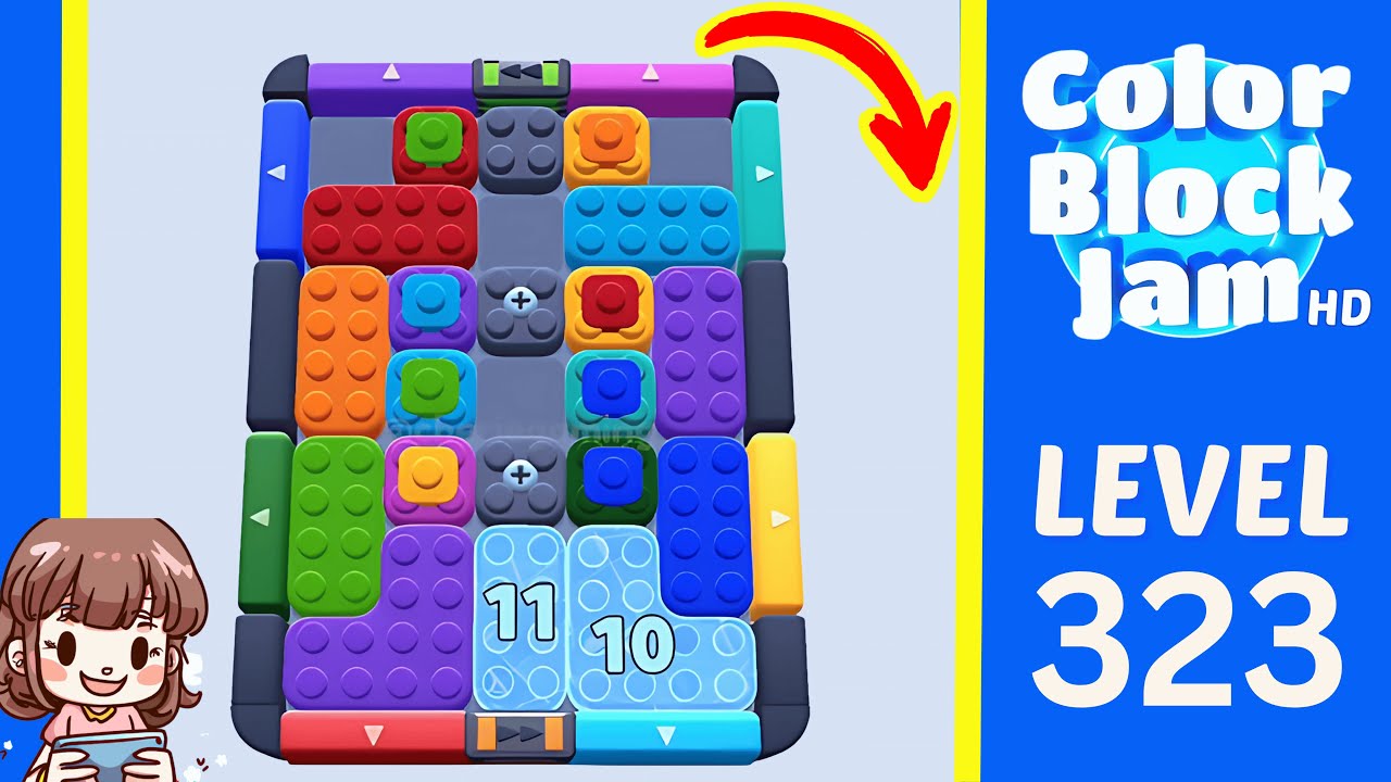 Color Block Jam Level 323 Solution Walkthrough
