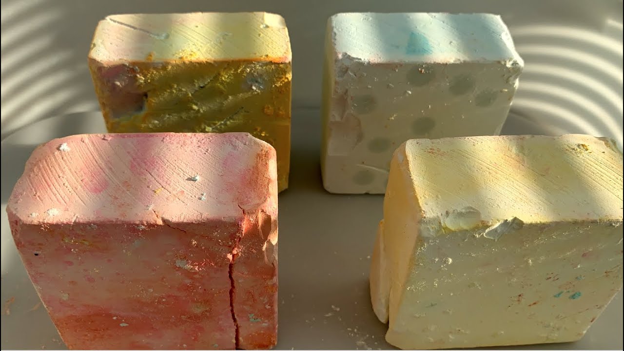 Dyed Gym Chalk Crush | Satisfying ASMR