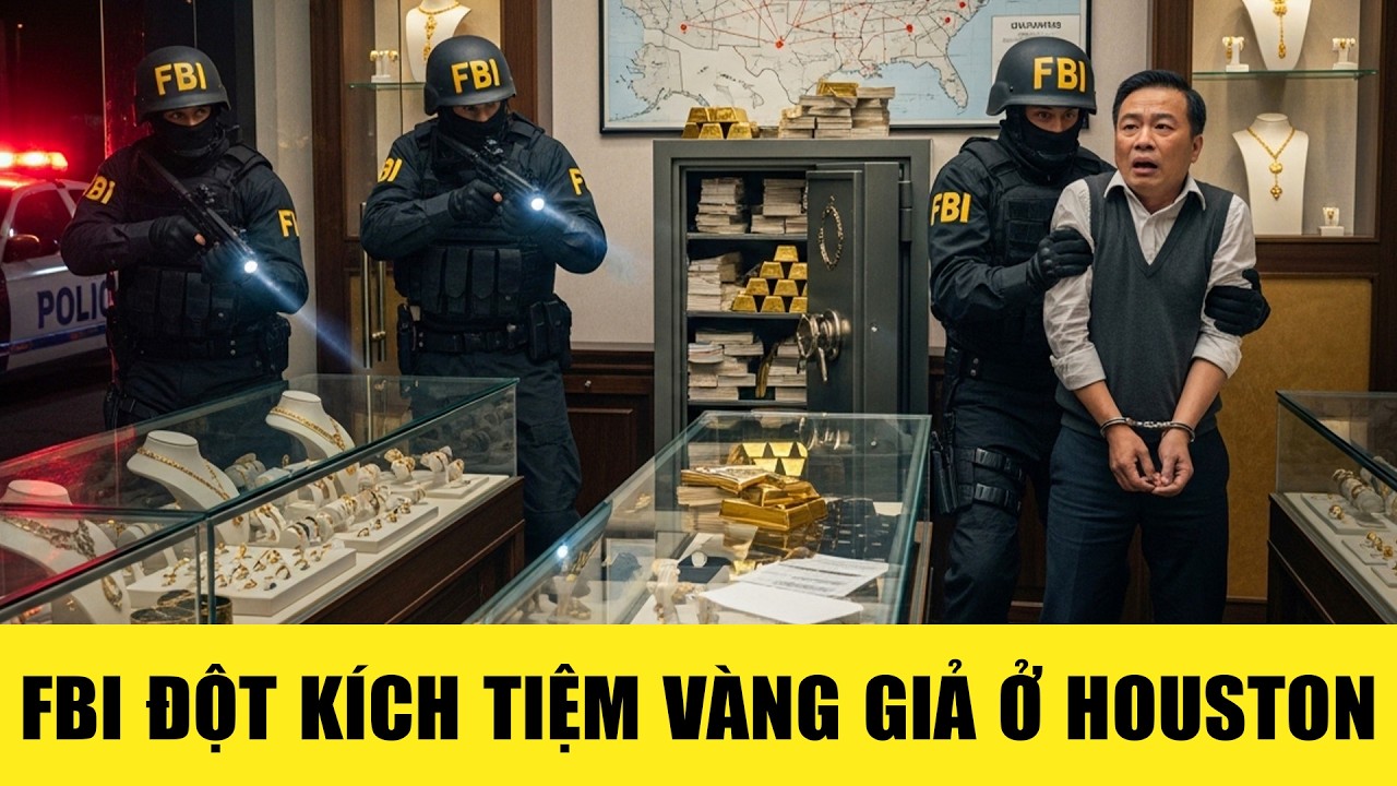 FBI Đột Kích Tiệm Vàng Giả Ở Houston Trong Đêm, Thứ Ẩn Chứa Trong Két Sắt Khiến Cả Nước Mỹ Rúng Động