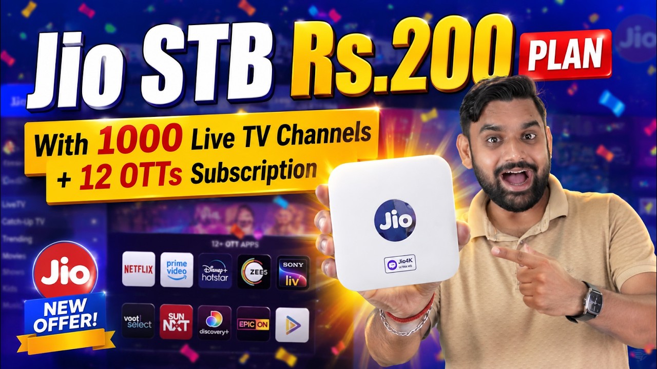 Jio STB Offer | Price, Monthly Charges, 4 STBs, OTT & Cancellation Explained | Jio AirFiber | Fiber