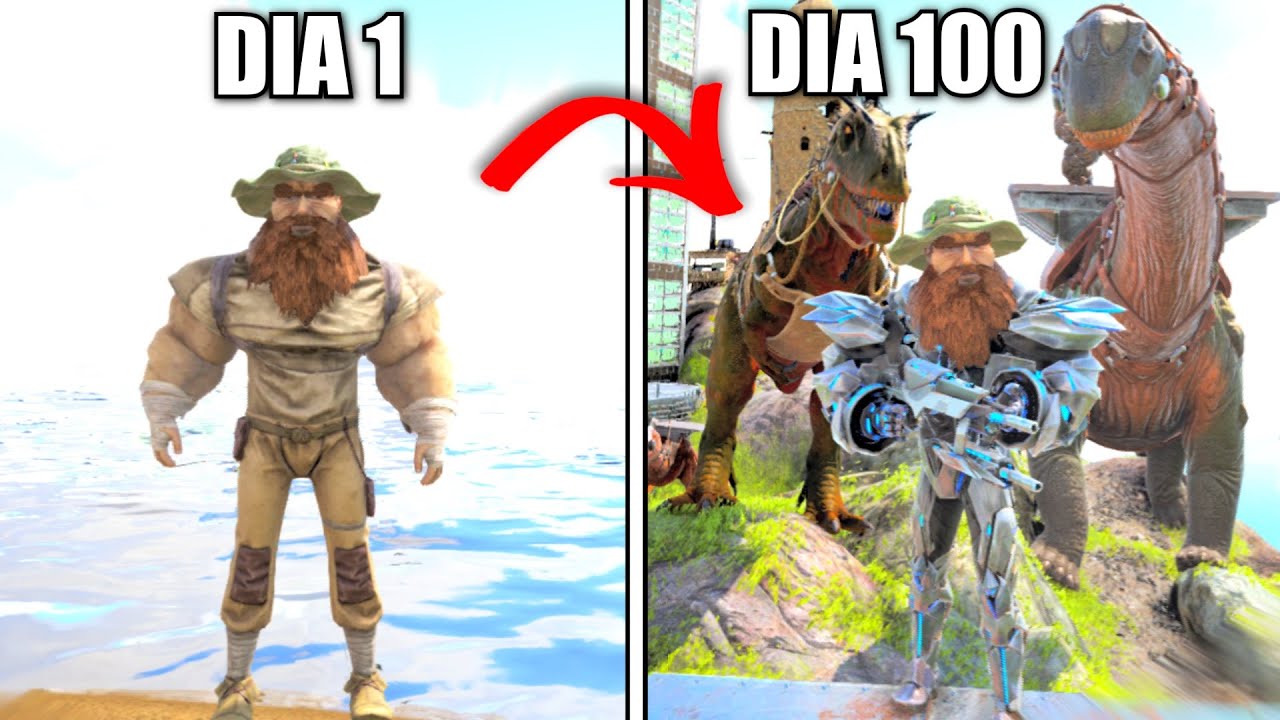 ¡Tengo 100 Días para Acabar ARK Survival Evolved en Hardcore! *Película Completa*