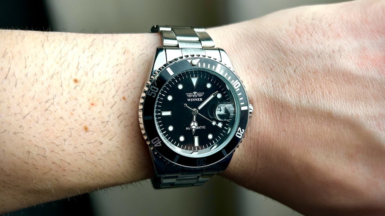 Relógio Winner Automático - Pulseira em aço