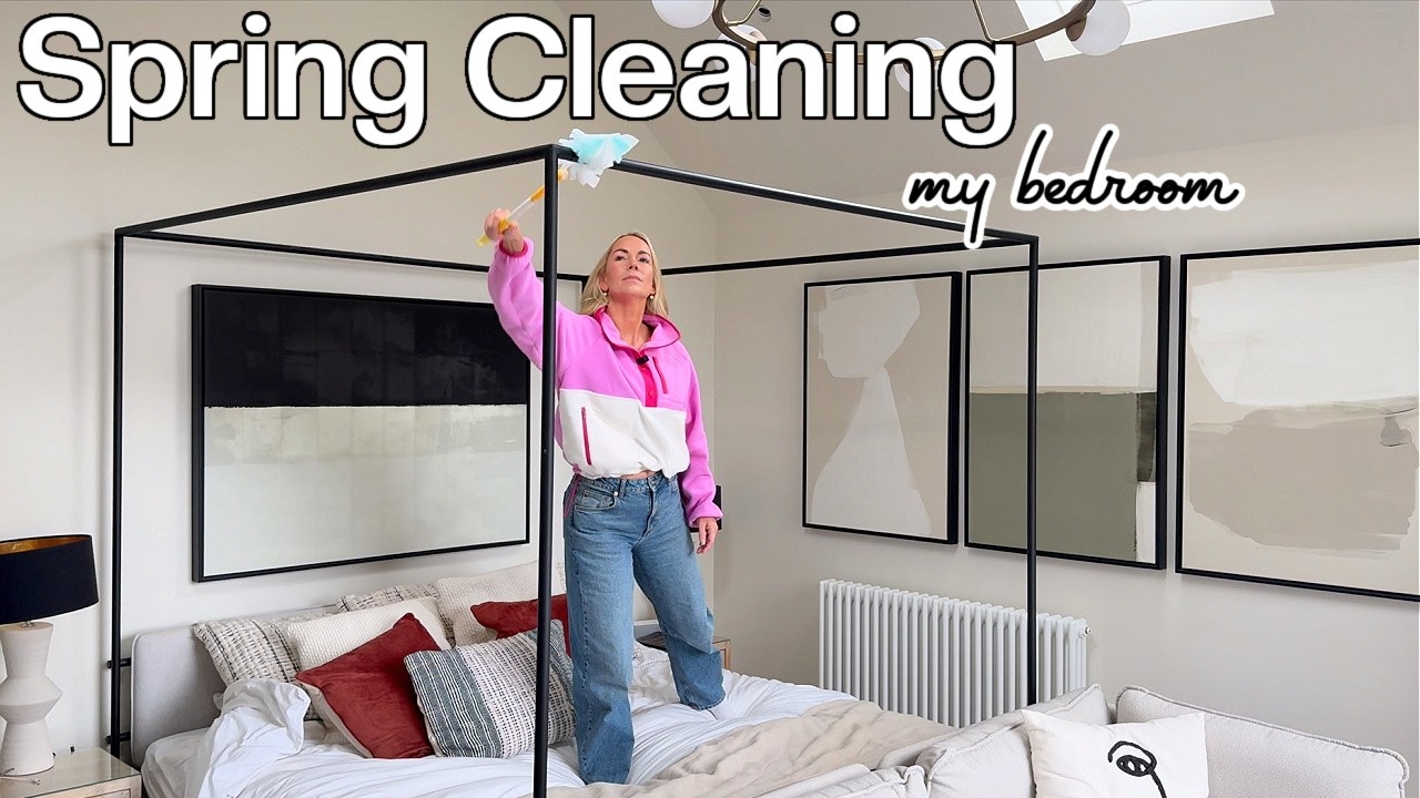 Spring Clean with me | Part 1 Spring Cleaning My Bedroom, Bathroom + Vanity