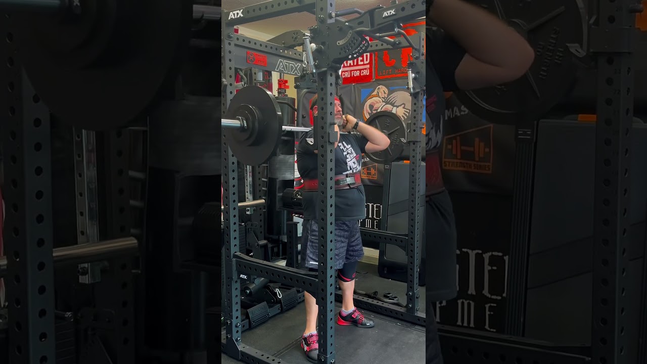 ATX 780 Series Rack in Action | Bulls Bar | Front Squats & Spoto Press