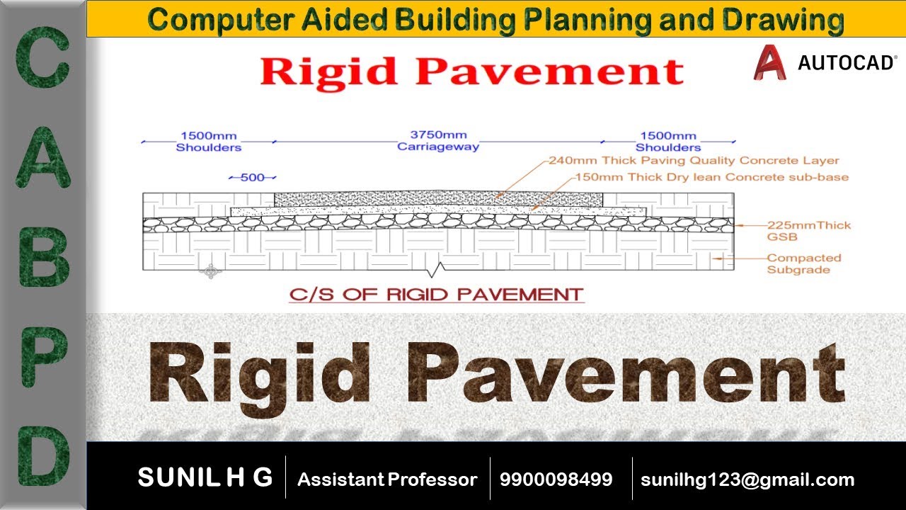 Rigid Pavement in AutoCAD