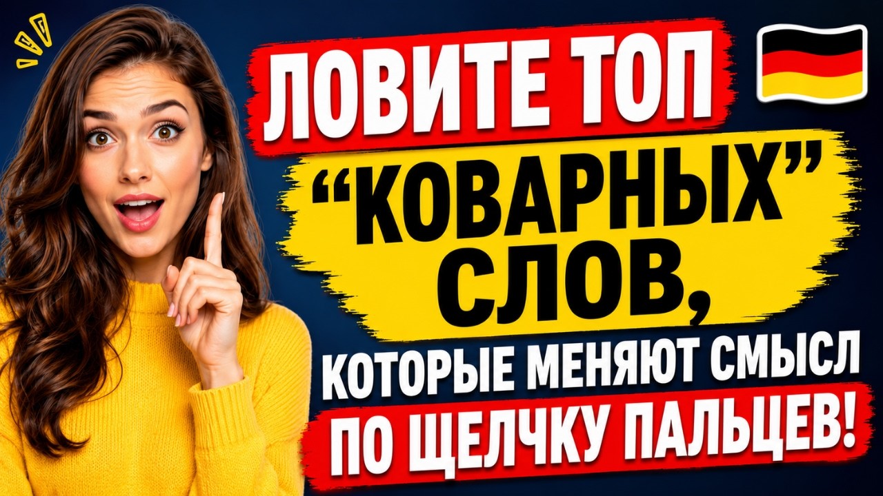 Немецкий с НУЛЯ: Как не попасть в ловушку похожих слов? ⚠️ Открой магию омонимов!