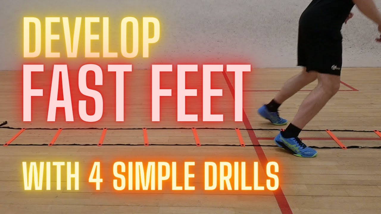 Squash | 4 SIMPLE Drills to Develop FAST FEET