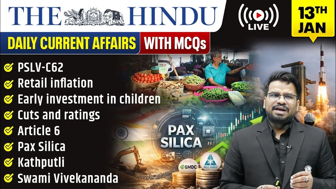 The Hindu Analysis | 13th January 2026 | The Hindu Newspaper  - Practice Questions | Prashant Sir