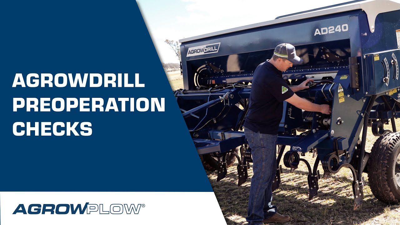 Pre-Operational Seed Drill Checks | Chapter 1 | Agrowdrill User-Guide
