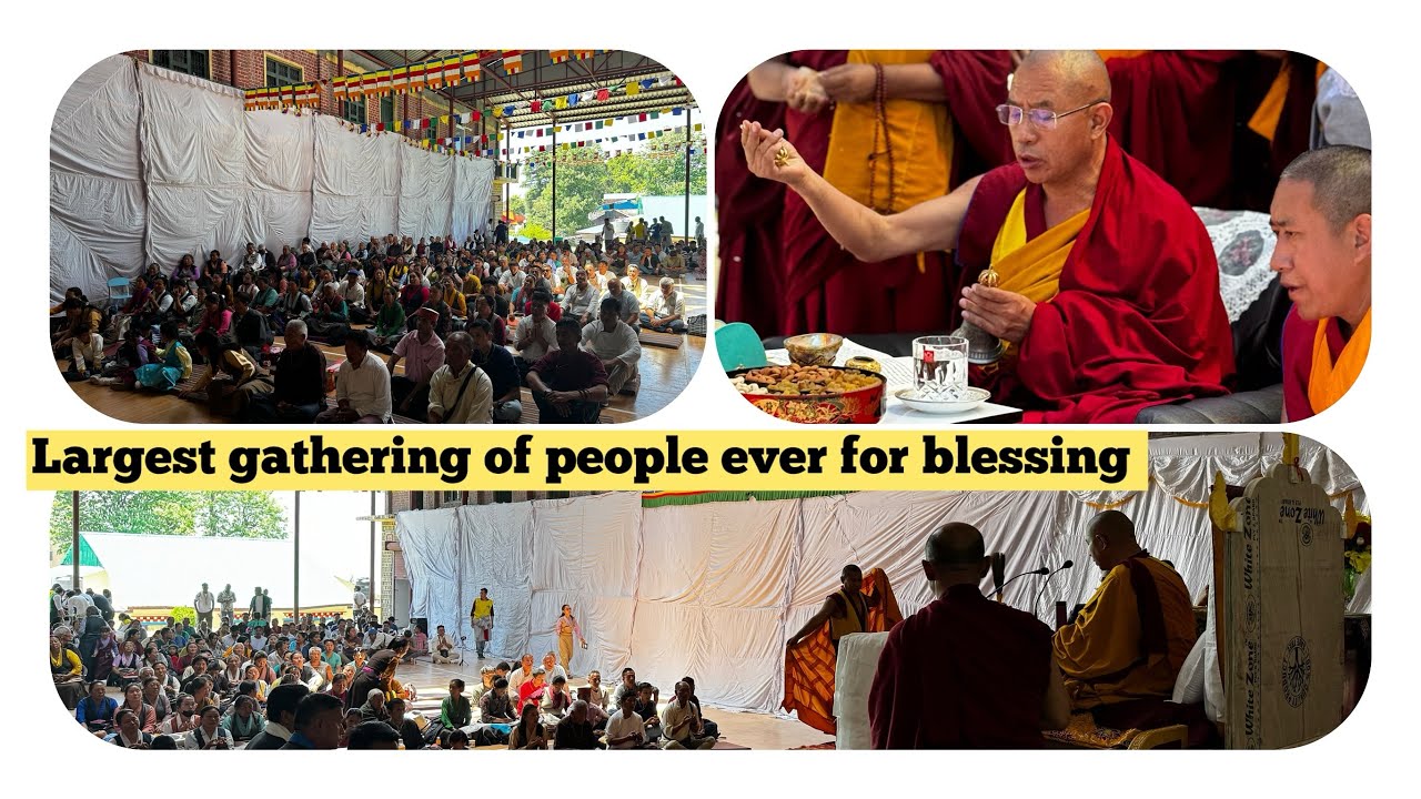 Largest gathering of Dalhousie people ever #drepungloselingmonastery #tibetanvlogger